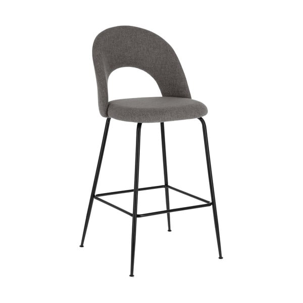 Sivé barové stoličky v súprave 4 ks (výška sedadla 63 cm) Mahalia – Kave Home