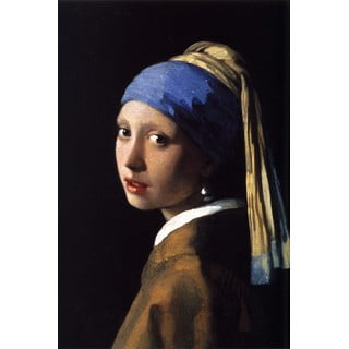 Reprodukcia obrazu Johannes Vermeer - Girl with a Pearl Earring, 70 x 50 cm