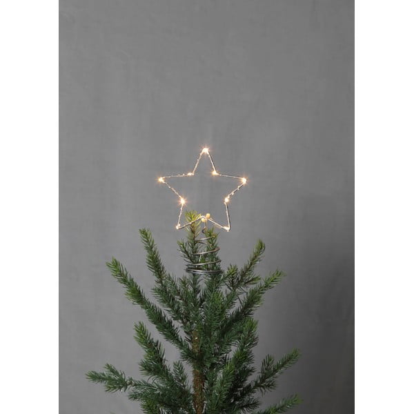 LED svietiaci špic na stromček Star Trading Topsy, výška 20 cm