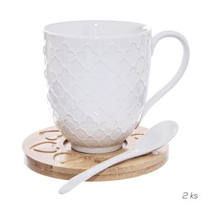 Porcelánové hrnčeky v súprave 2 ks 370 ml Whiteline – Orion