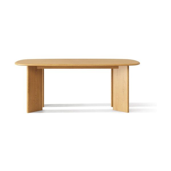 Jedálenský stôl z dubového dreva 100x200 cm Charlotte – Micadoni -image-1