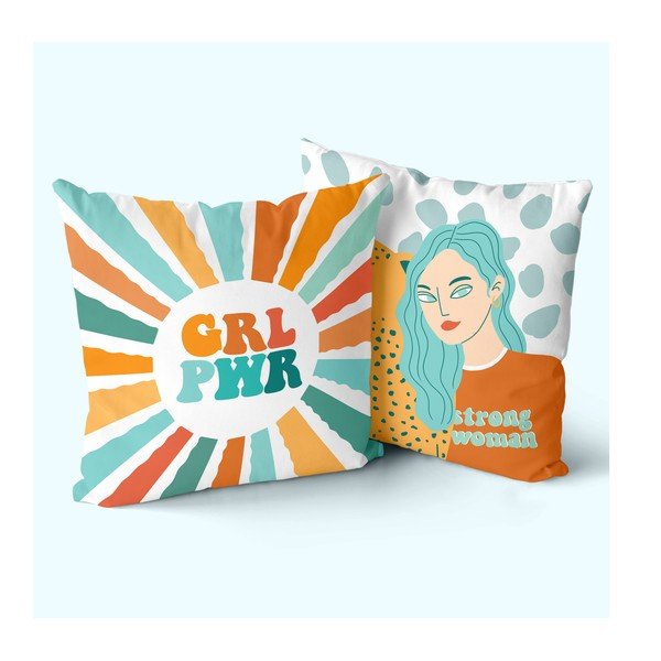Obliečky na vankúše v súprave 2 ks 50x50 cm Girl power – Aware-image-1