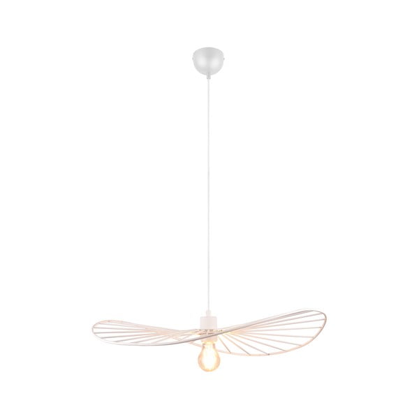 Biele závesné svietidlo ø 60 cm Chapeau – Reality-image-1