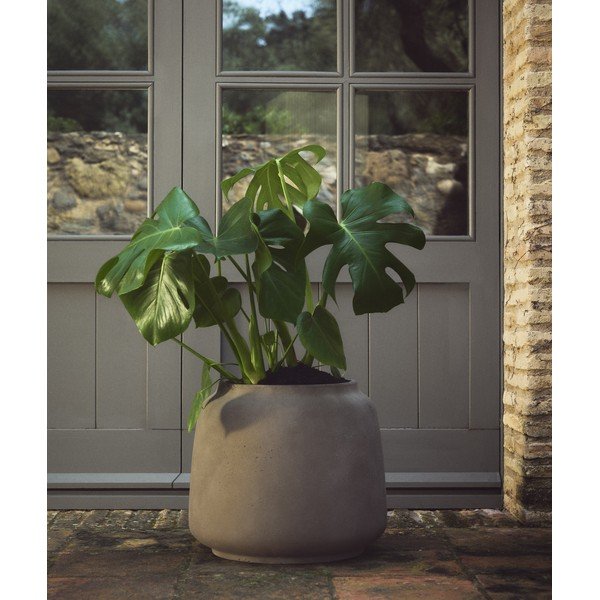 Betónový obal na kvetináč ø 40 cm Lira – Kave Home-image-1