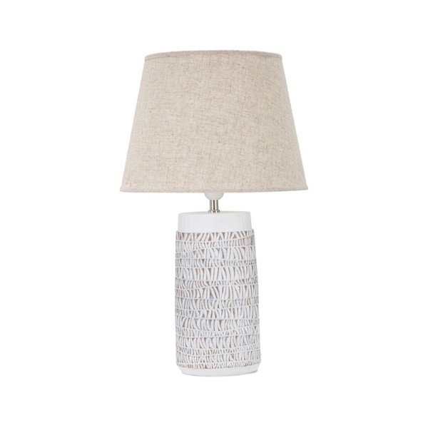Béžová stolová lampa s textilným tienidlom (výška  60,5 cm) Nairobi – Mauro Ferretti