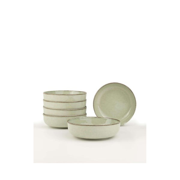 Svetlozelené porcelánové misky v súprave 6 ks 75 ml – Hermia