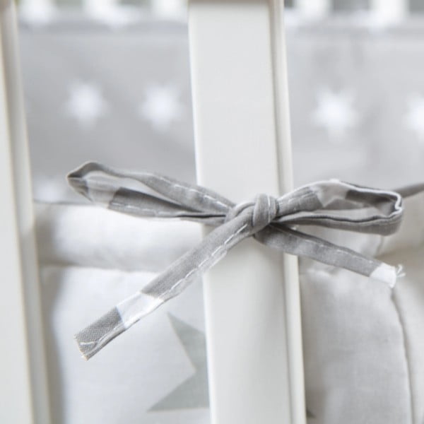 Biela detská ohrádka 100x100 cm Little stars – Roba-image-1