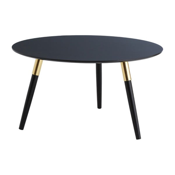 Čierny okrúhly konferenčný stolík ø 80 cm Nostra – Premier Housewares