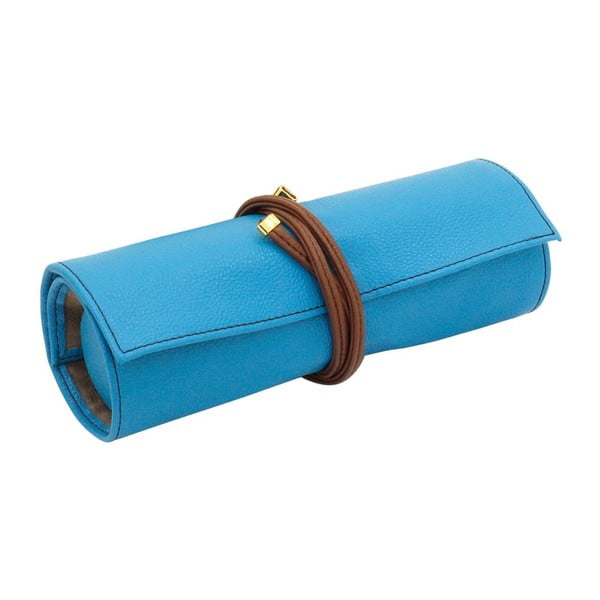 Šperkovnica Ascot Roll Azure Blue, 20x8x6 cm