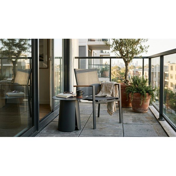 Hliníkový okrúhly záhradný stolík ø 45 cm Bryan – Bizzotto-image-1