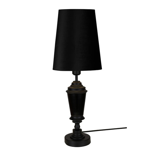 Čierna stolová lampa Globen Lighting Wallenberg
