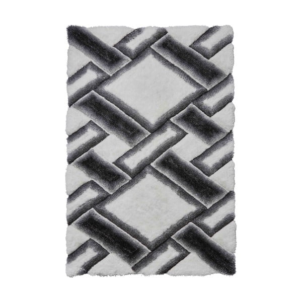 Sivo-biely koberec Think Rugs Noble House, 120 × 170 cm