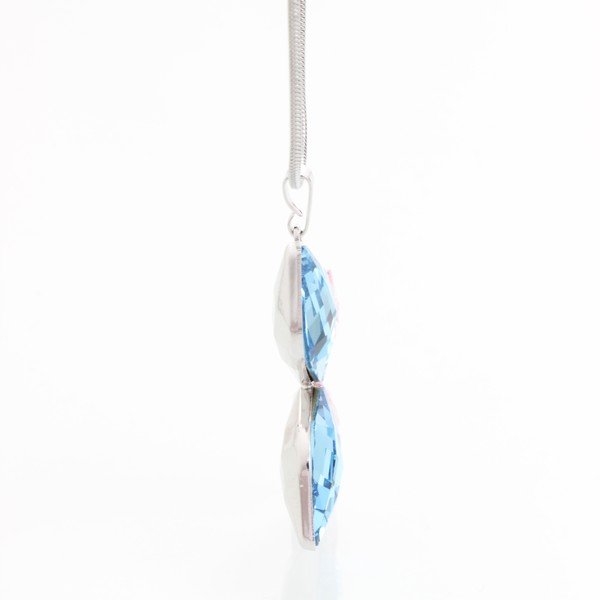 Náhrdelník so Swarovski Elements, modrý motýlik-image-1