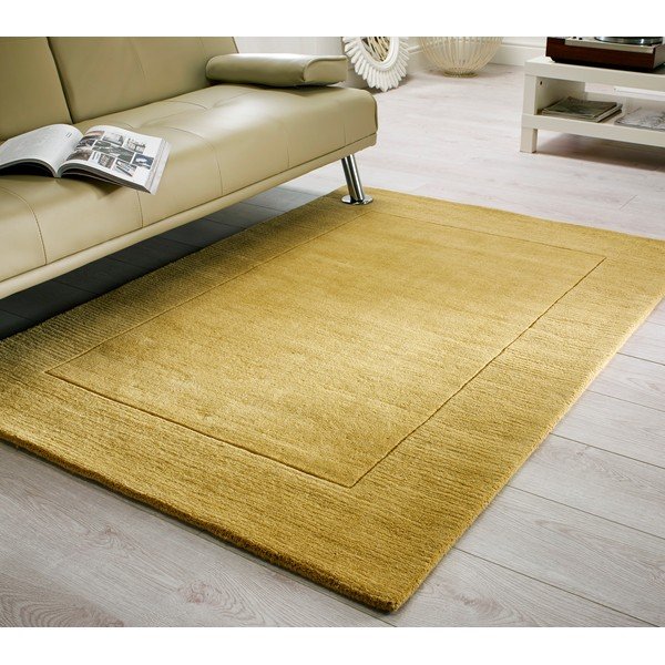 Žltý vlnený koberec 230x160 cm Tuscany Siena - Flair Rugs-image-1