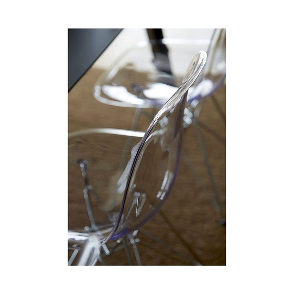 Transparentná jedálenská stolička Canett Crystal-image-3