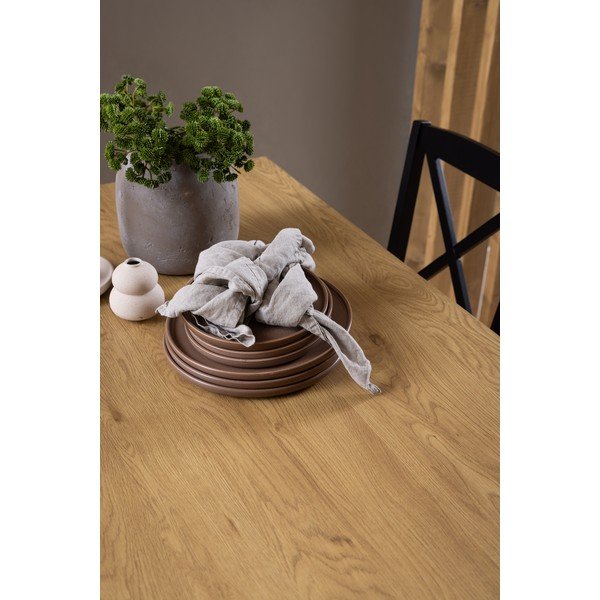 Jedálenský stôl s doskou v dubovom dekore 80x120 cm Peru – Actona-image-3