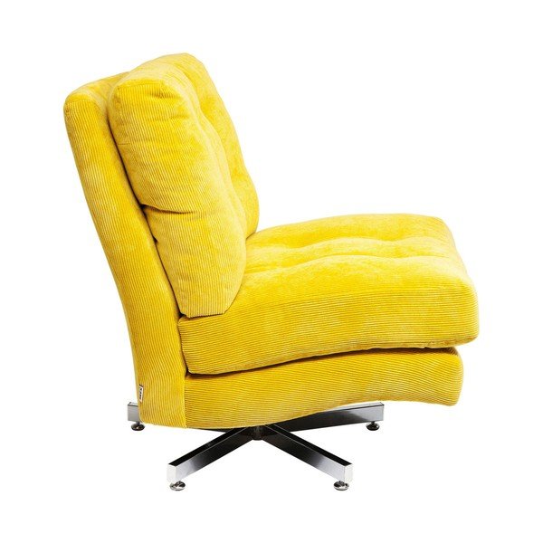 Žlté kreslo na kolieskach Kare Design Cinema-image-3