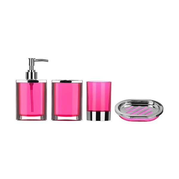 Ružový kúpeľňový set Premier Housewares