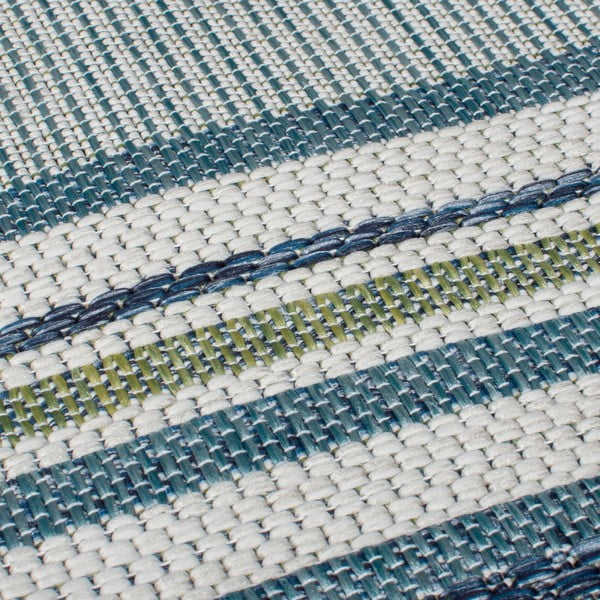 Vnútorný a vonkajší koberec zeleno-modrý 120x170 cm Roma Stripe – Flair Rugs-image-3