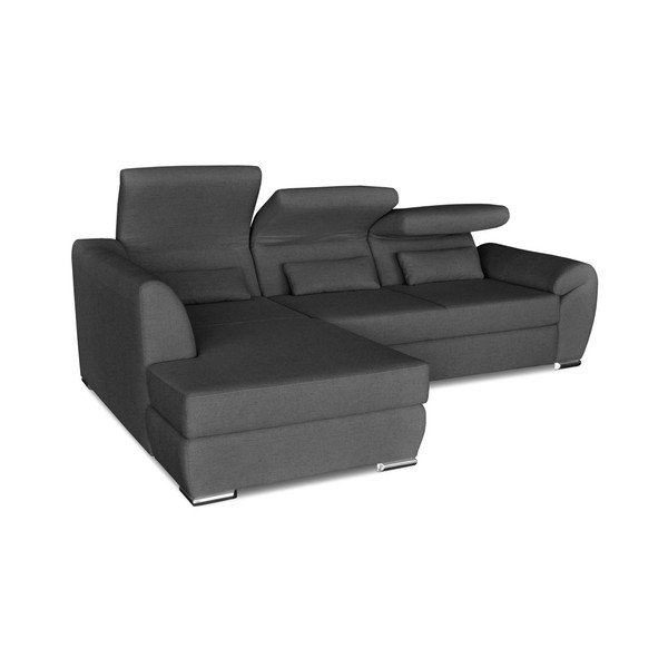 Tmavosivá rohová rozkladacia pohovka Windsor & Co. Sofas Epsilon, ľavý roh-image-3