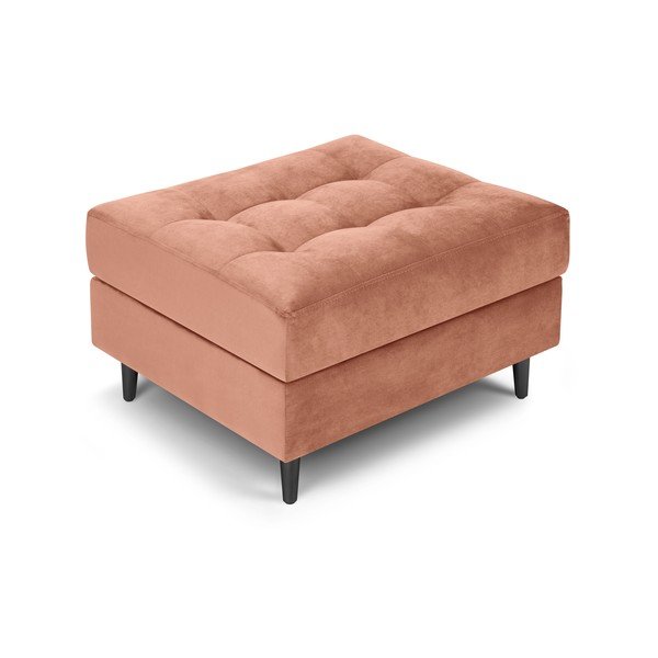 Ružová zamatová podnožka Milo Casa Santo