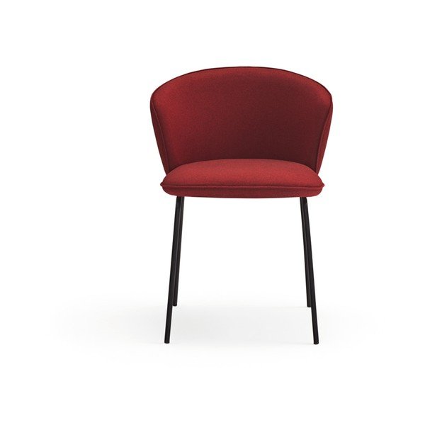 Červené čalúnené jedálenské kreslá v súprave 2 ks Add – Teulat-image-2