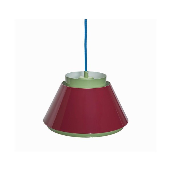 Červené/zelené kovové závesné svietidlo ø 25 cm Remi – Hübsch-image-2