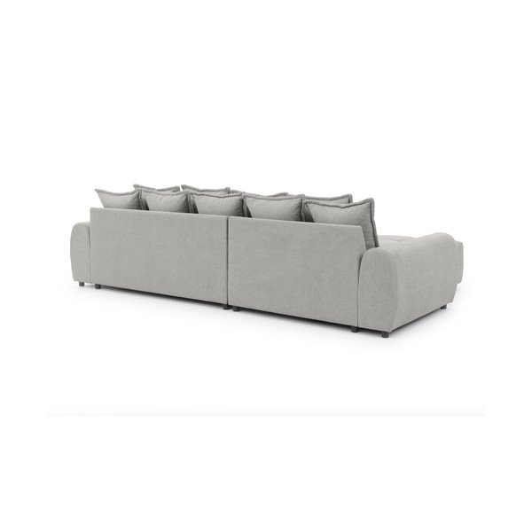 Svetlosivá rohová pohovka (ľavý roh/s leňoškou) Albane  – Ropez-image-4