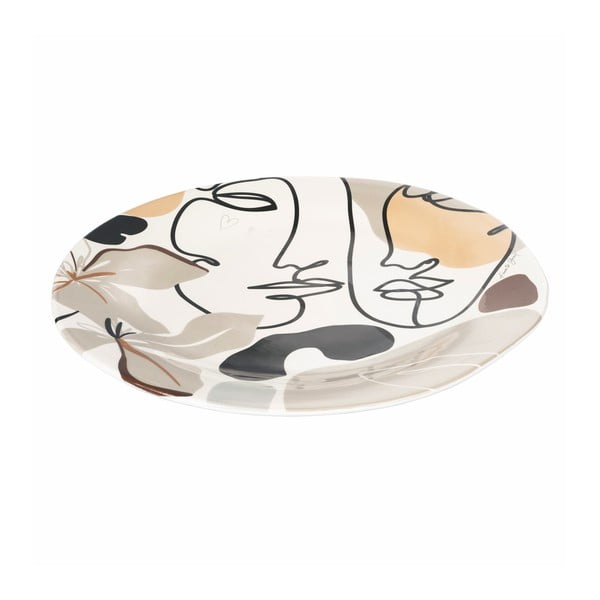 Keramický servírovací tanier VDE Tivoli 1996 Face to Grey, ø 39 cm-image-1