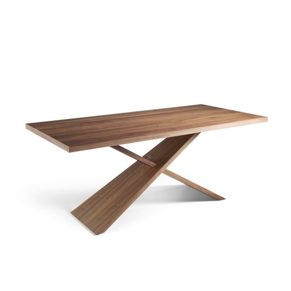 Masívny jedálenský stôl z orechového dreva Ángel Cerdá Cayo, 95 × 200 cm