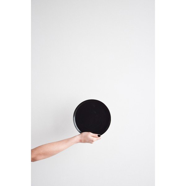 Čierny kameninový malý tanier ÅOOMI Luna, ø 20 cm-image-2