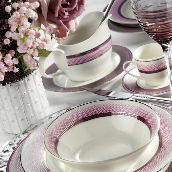 59-dielna sada porcelánového riadu Kutahya Rose-image-1