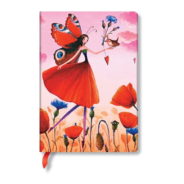 Zápisník s tvrdou väzbou  Paperblanks Poppy, 12 x 17 cm