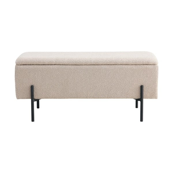 Béžová lavica z textílie buklé Watford – House Nordic