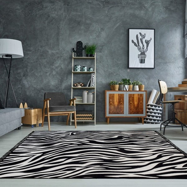 Obojstranný prateľný koberec Kate Louise Doube Sided Rug Zebra, 80 × 150 cm-image-1