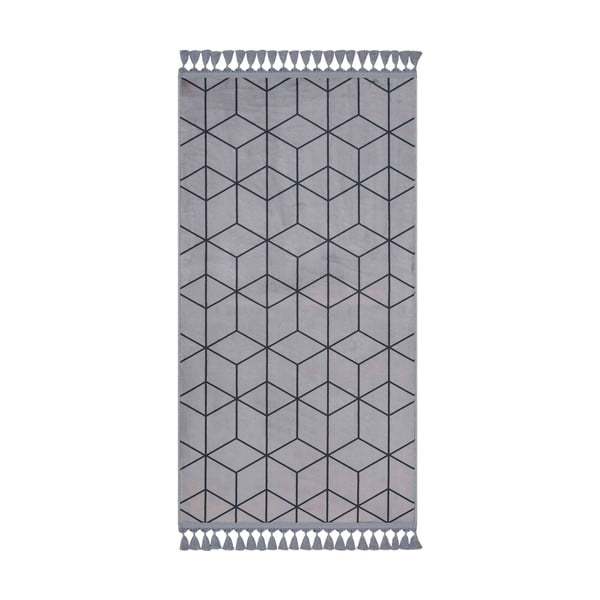 Sivý umývateľný koberec 150x80 cm - Vitaus