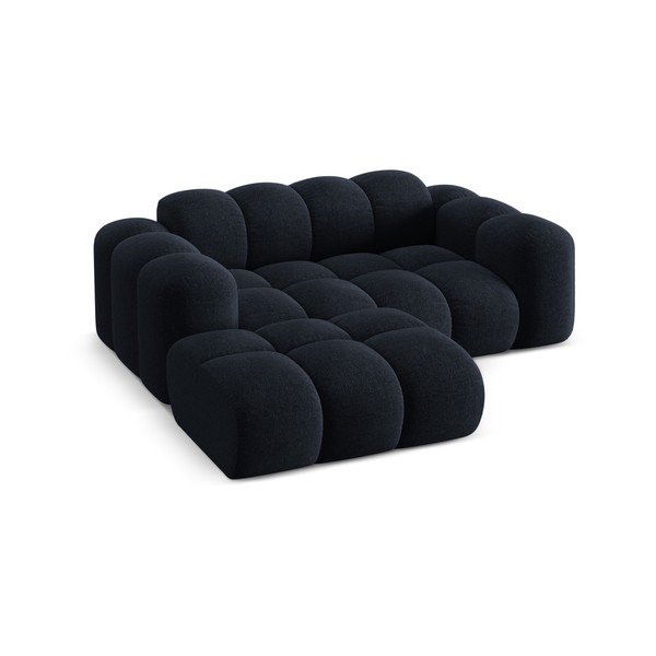 Tmavomodrá ženilková rohová pohovka (ľavý roh/s leňoškou) Treno – Cosmopolitan Design-image-2