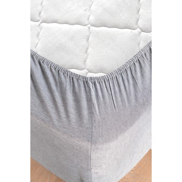 Čierno-sivé bavlnené obliečky na jednolôžko/predĺžené s plachtou 160x220 cm - Mila Home-image-4