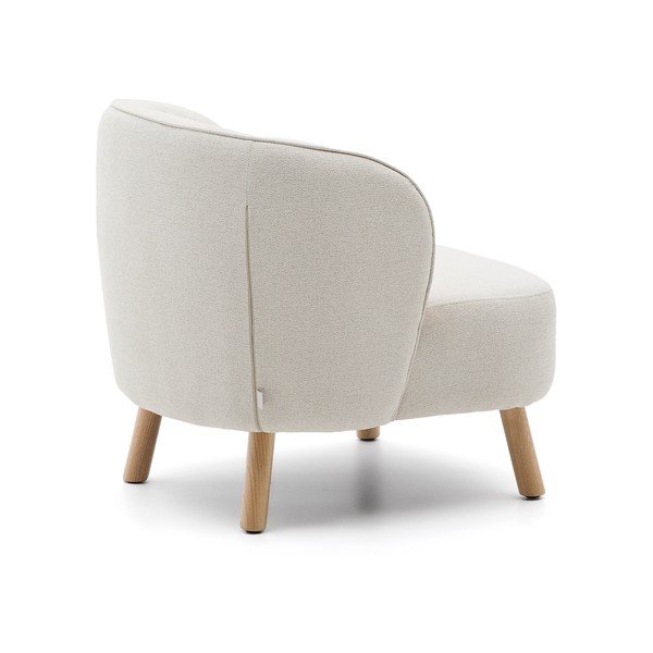 Krémové ženilkové kreslo Ulit – Kave Home-image-4