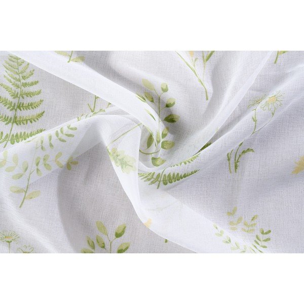 Bielo-zelená záclona 140x245 cm Caledonia – Mendola Fabrics-image-2