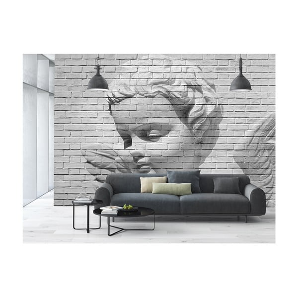Veľkoformátová tapeta Angel Brick Wall, 366x254 cm-image-1