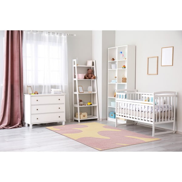 Žltý/ružový detský koberec 120x170 cm Hugsy Vanilla – FD-image-1