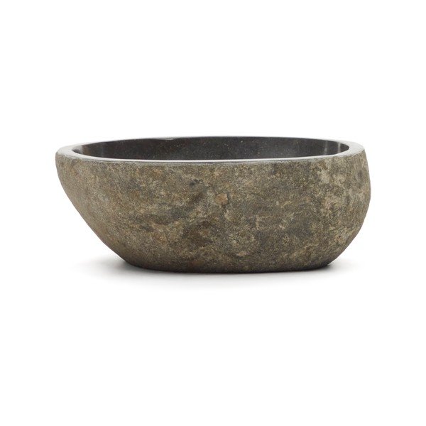 Sivé kamenné okrúhle umývadlo ø 40 cm Tetsu – Kave Home