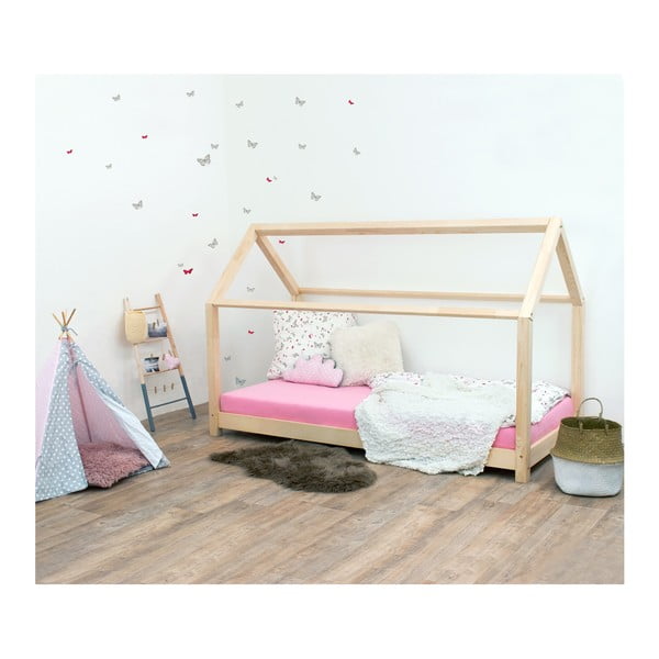 Prírodná detská posteľ zo smrekového dreva Benlemi Tery, 70 × 160 cm