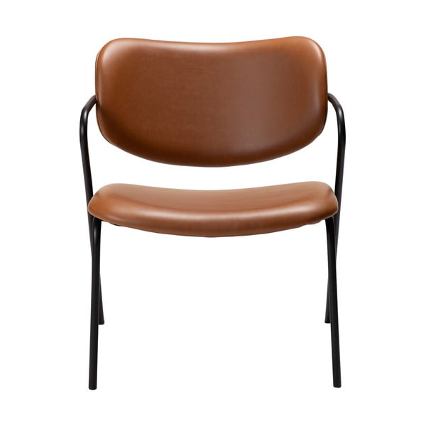 Koňakovohnedé kreslo z imitácie kože Zed – DAN-FORM Denmark-image-2