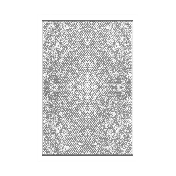 Sivo-biely obojstranný vonkajší koberec Green Decore Gatra, 90 × 150 cm