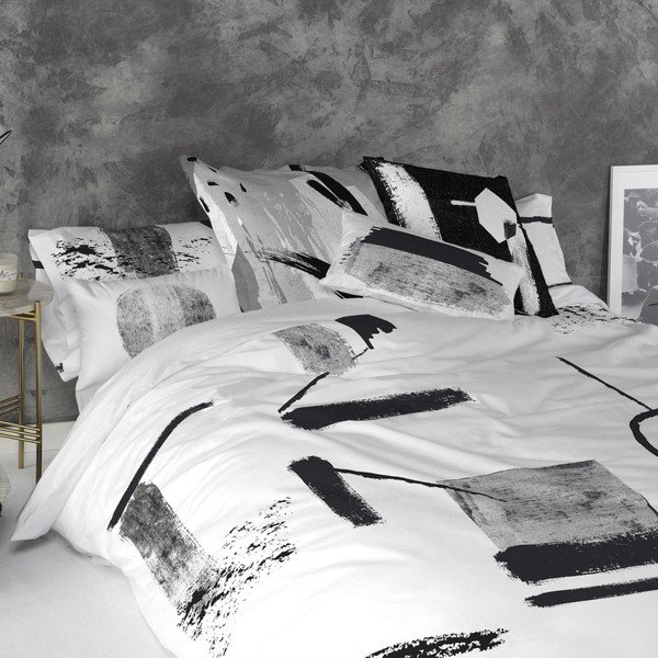 Súprava 2 bavlnených obliečok na vankúš Blanc Shapes-image-1