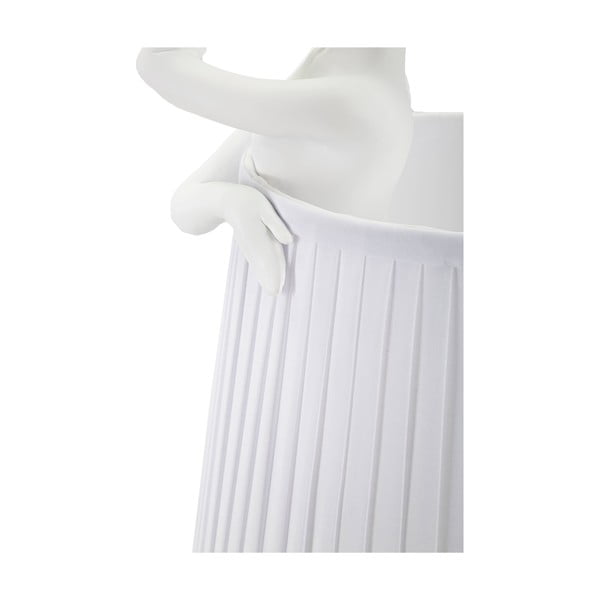 Biela stolová lampa s textilným tienidlom (výška 62,5 cm) Ballet – Mauro Ferretti-image-4