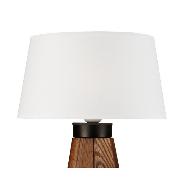 Biela/v prírodnej farbe stolová lampa - LAMKUR-image-4