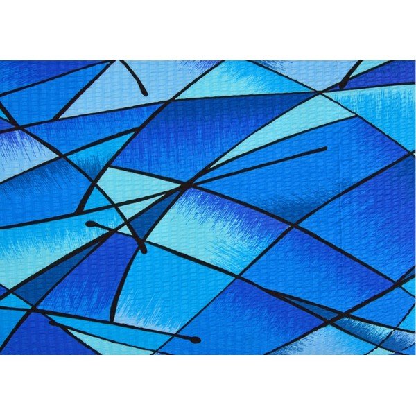 Modré krepové obliečky na jednolôžko 140x200 cm Rainbow -image-1